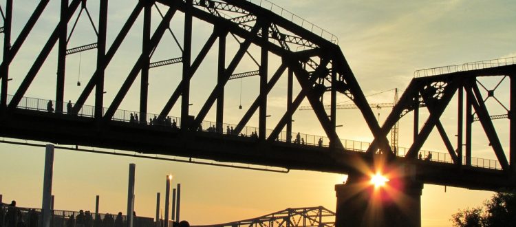 bridge-sunset-river-architecture-louisville