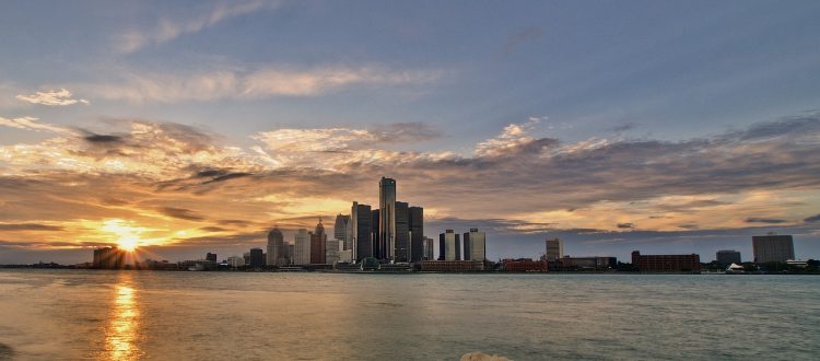 Detroit Michigan Skyline